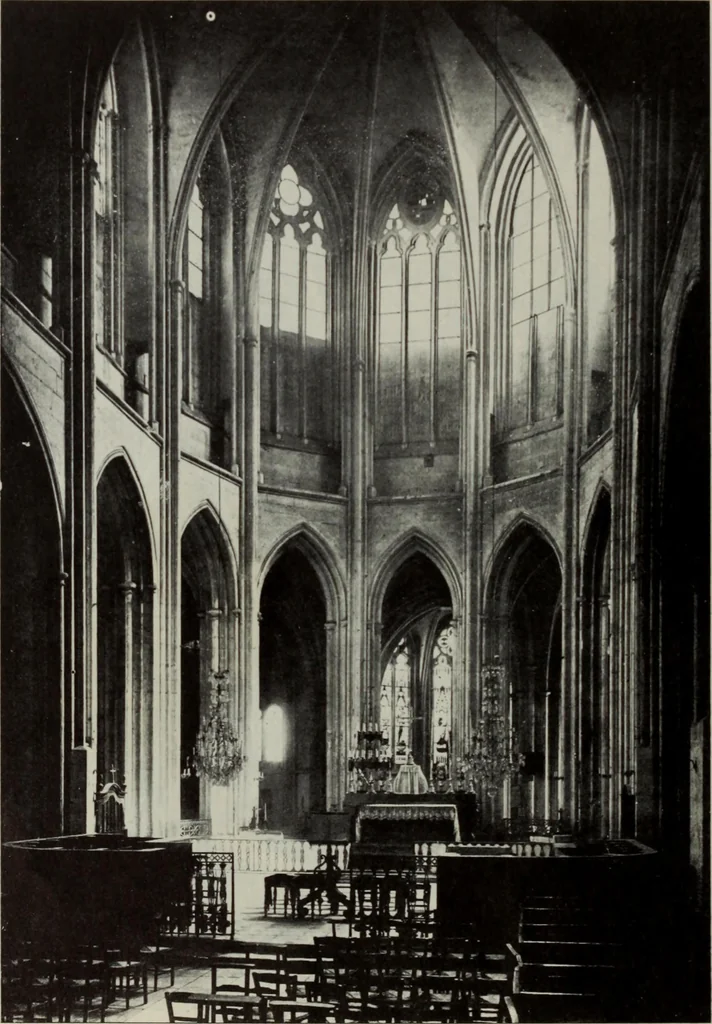 An illustration from Medieval architecture; its origins and development : with lists of monuments and bibliographies, 1909, leaf 394