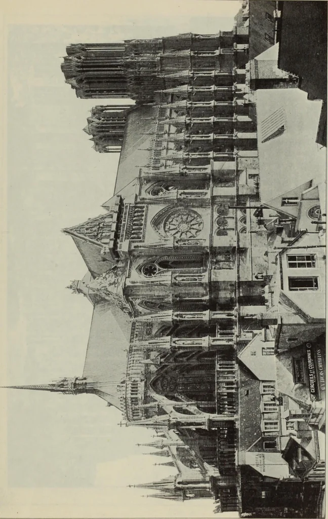 An illustration from Medieval architecture; its origins and development : with lists of monuments and bibliographies, 1909, leaf 399