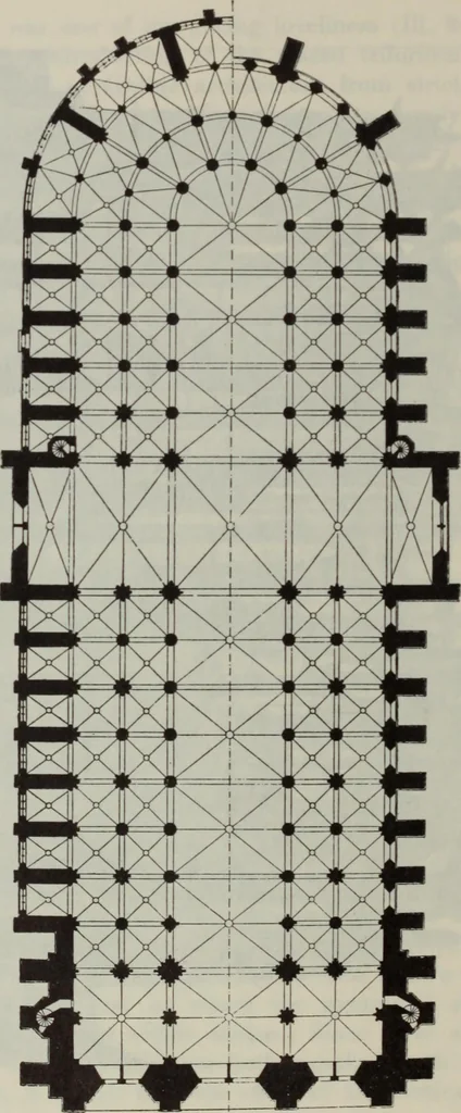 An illustration from Medieval architecture; its origins and development : with lists of monuments and bibliographies, 1909, leaf 406