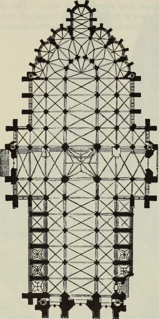 An illustration from Medieval architecture; its origins and development : with lists of monuments and bibliographies, 1909, leaf 421