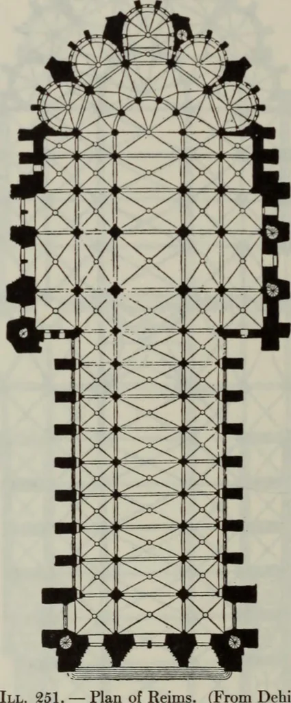 An illustration from Medieval architecture; its origins and development : with lists of monuments and bibliographies, 1909, leaf 422