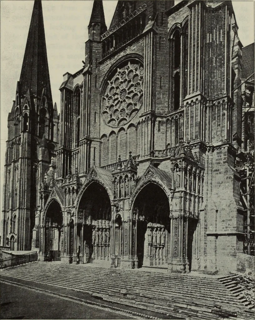 An illustration from Medieval architecture; its origins and development : with lists of monuments and bibliographies, 1909, leaf 435