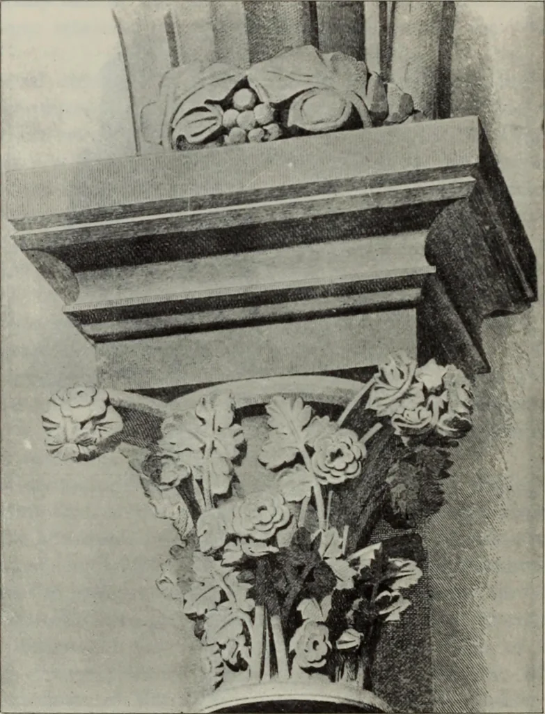 An illustration from Medieval architecture; its origins and development : with lists of monuments and bibliographies, 1909, leaf 448