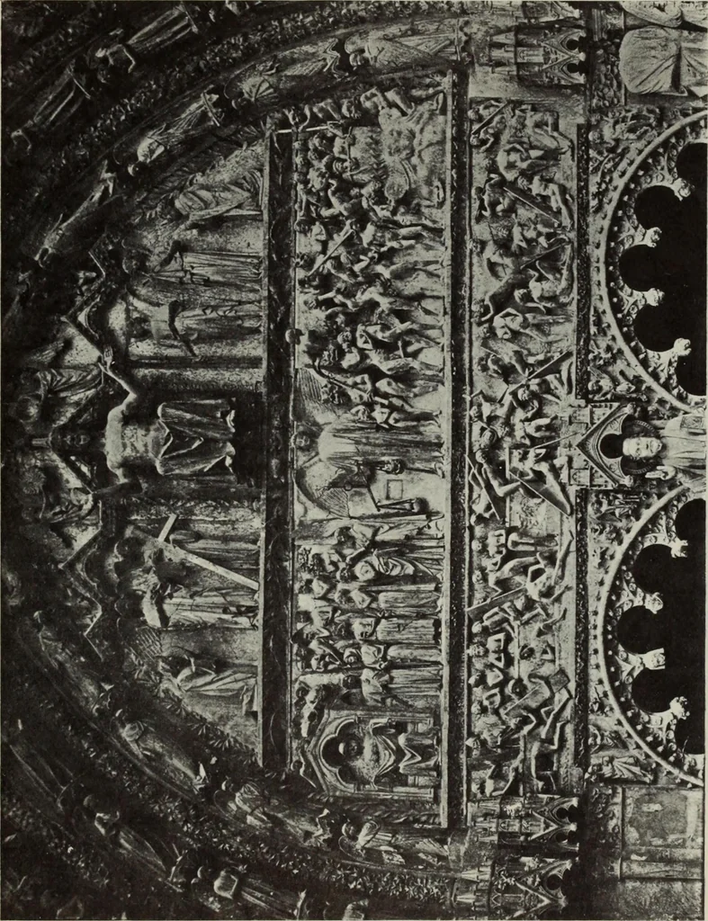 An illustration from Medieval architecture; its origins and development : with lists of monuments and bibliographies, 1909, leaf 461