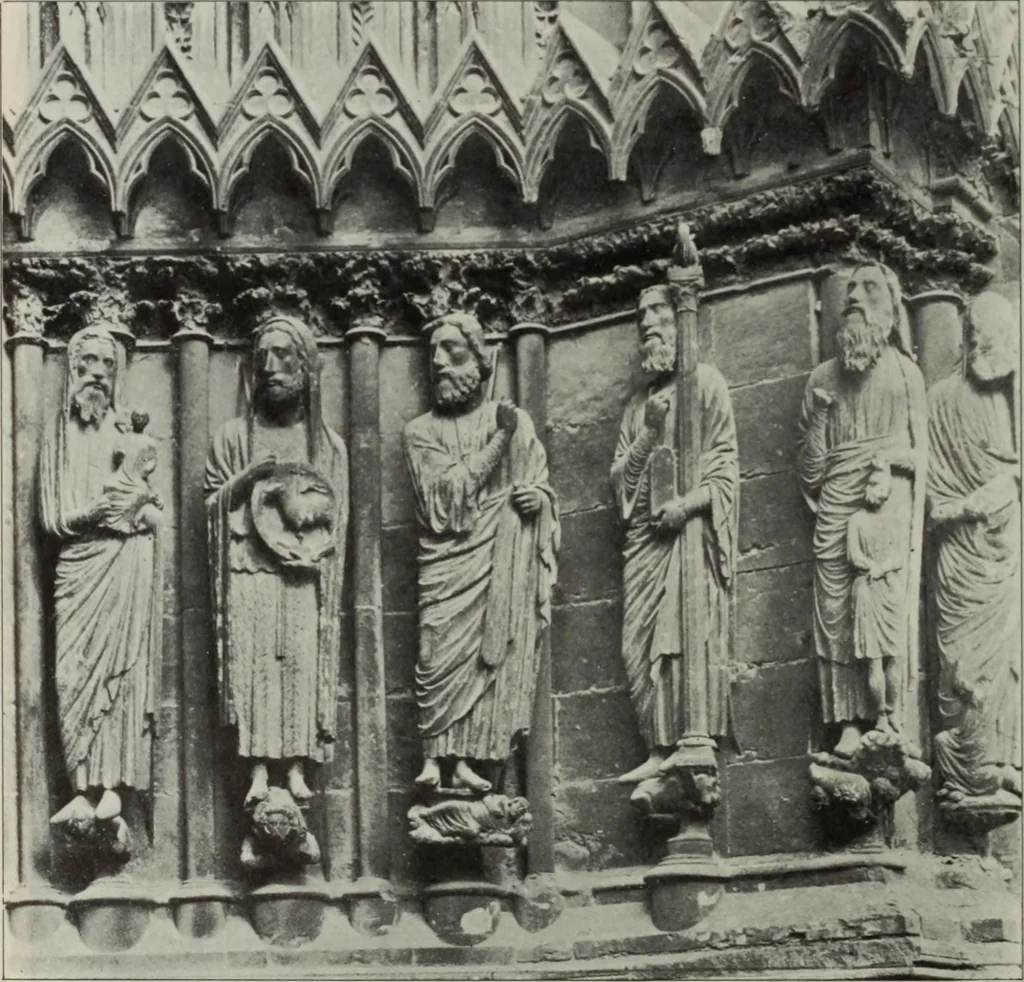 An illustration from Medieval architecture; its origins and development : with lists of monuments and bibliographies, 1909, leaf 462