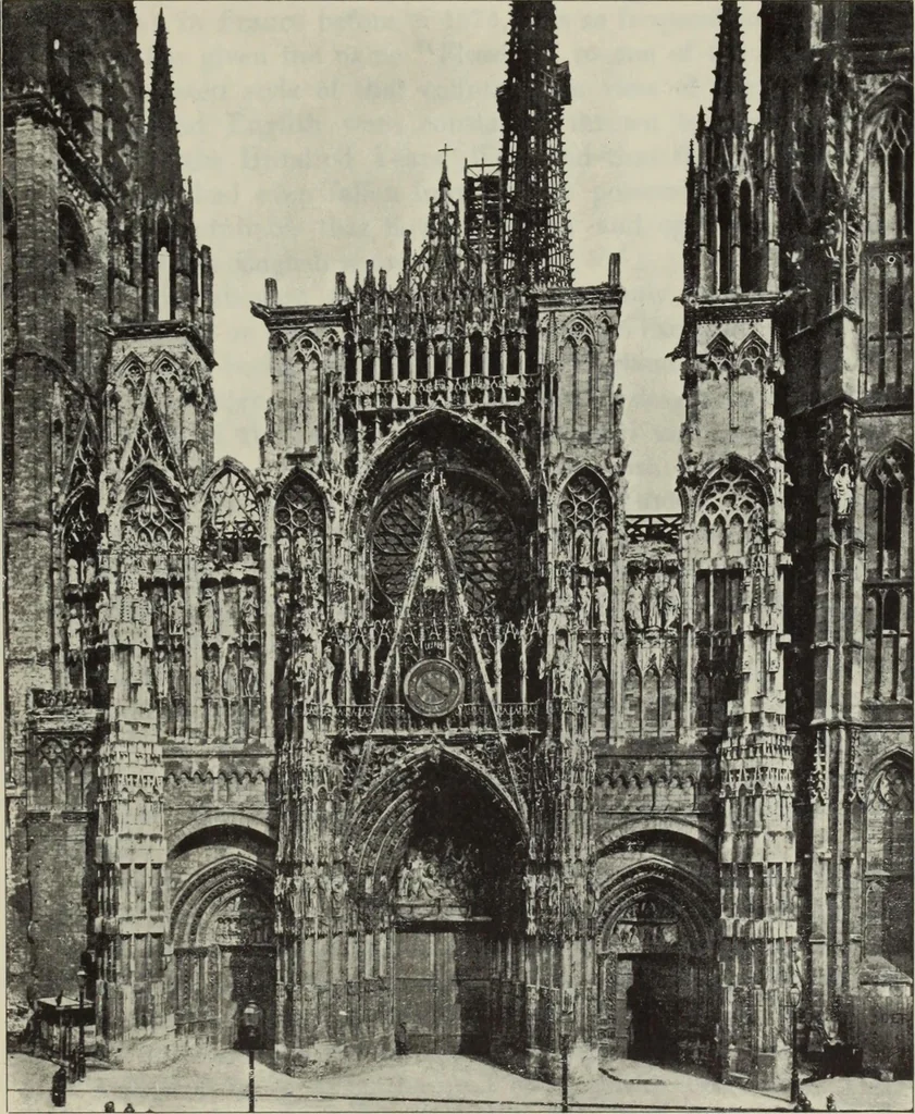 An illustration from Medieval architecture; its origins and development : with lists of monuments and bibliographies, 1909, leaf 523
