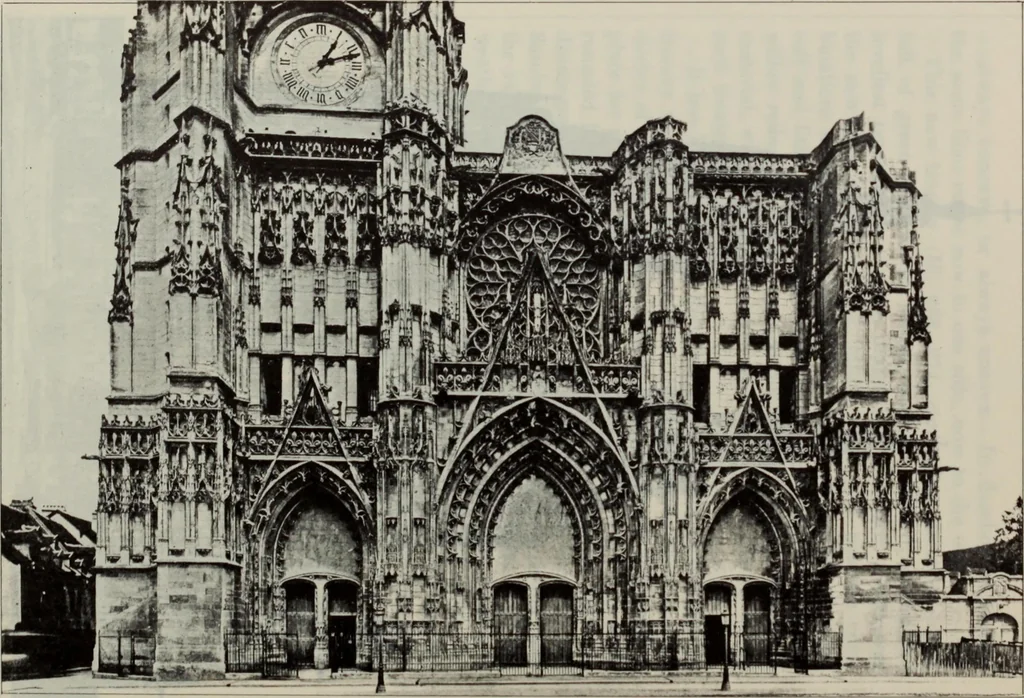 An illustration from Medieval architecture; its origins and development : with lists of monuments and bibliographies, 1909, leaf 548