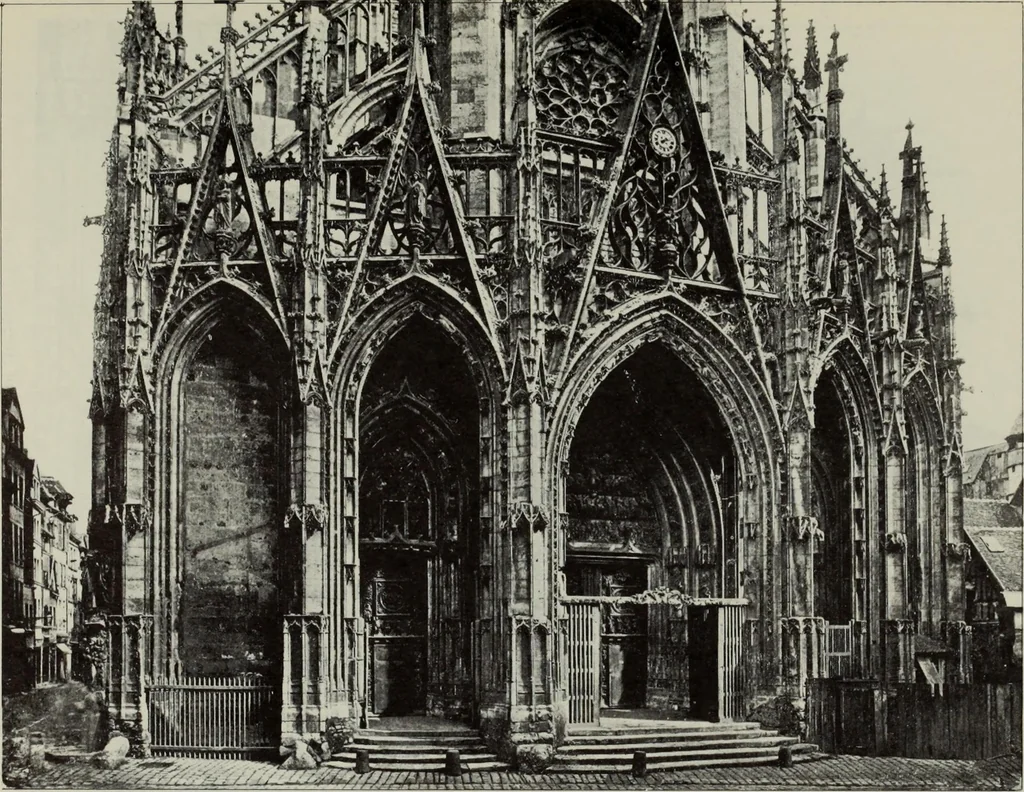 An illustration from Medieval architecture; its origins and development : with lists of monuments and bibliographies, 1909, leaf 551