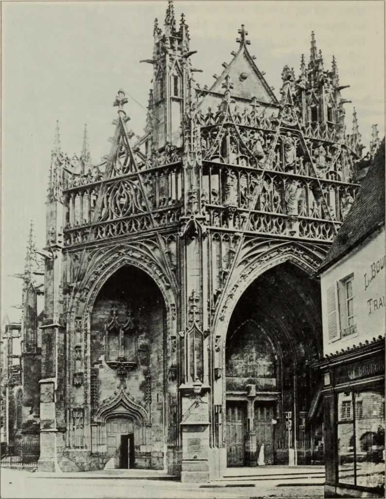 An illustration from Medieval architecture; its origins and development : with lists of monuments and bibliographies, 1909, leaf 552