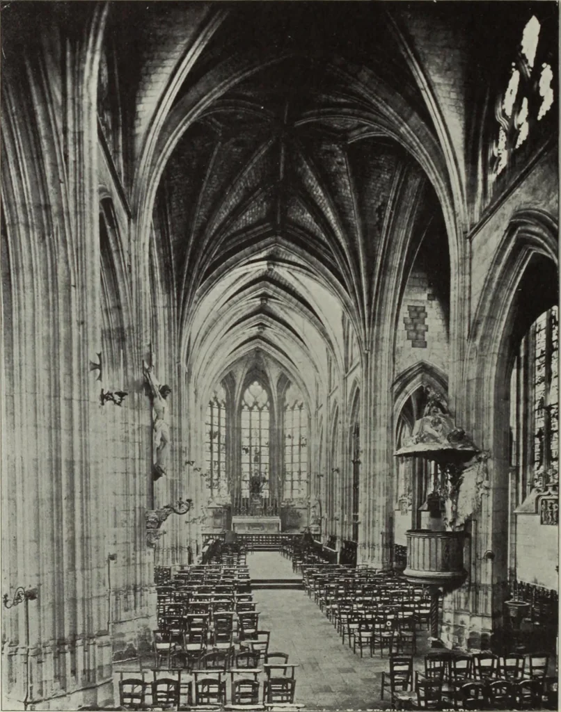 An illustration from Medieval architecture; its origins and development : with lists of monuments and bibliographies, 1909, leaf 556