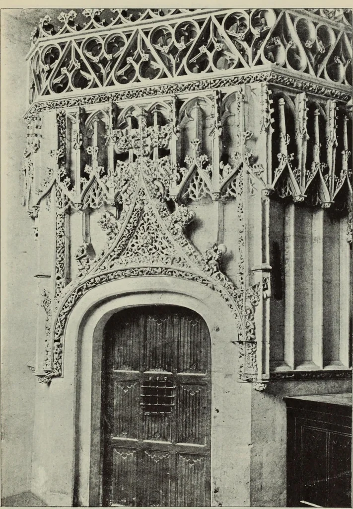An illustration from Medieval architecture; its origins and development : with lists of monuments and bibliographies, 1909, leaf 567