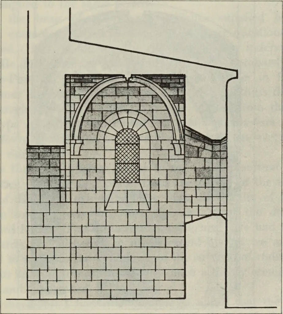 An illustration from Medieval architecture; its origins and development : with lists of monuments and bibliographies, 1909, leaf 78