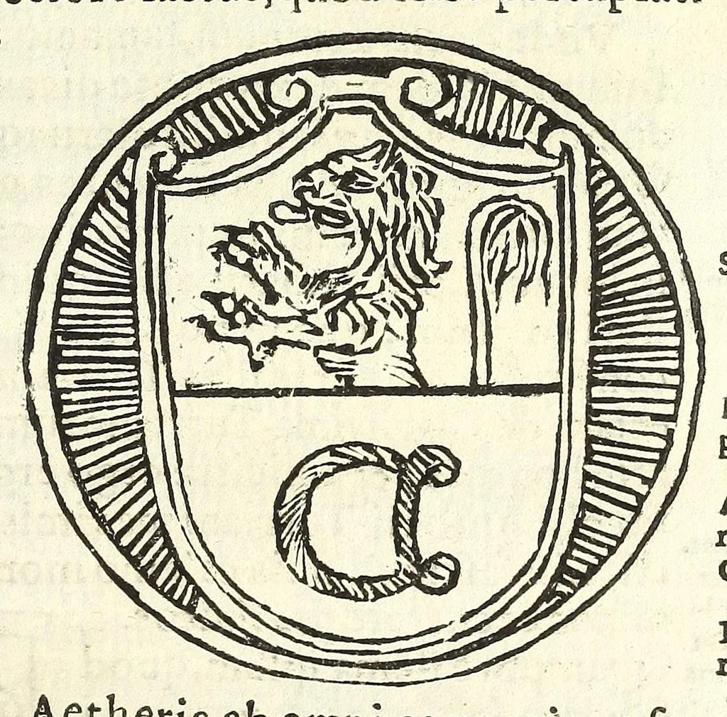 An illustration from Mediolanenses antiquitates ex urbis paroecijs collectae : ichnographicis ispsarum tabulis, recentibus rerum memorijs, varijs ecclesiasticis ritibus auctę et illustratę, 1625, leaf 107