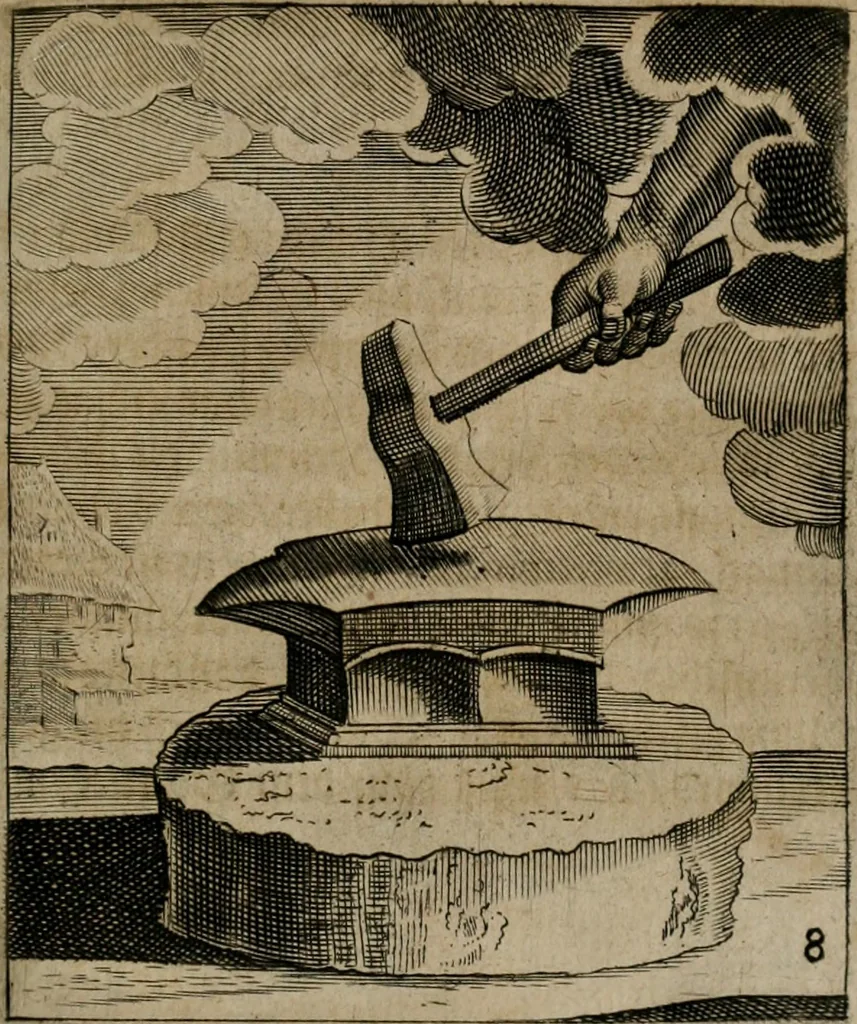 An illustration from Meditationes emblematicae de restaurata pace Germaniae = Sinnebilder von dem widergebrachten Teutschen Frieden, 1649, leaf 24