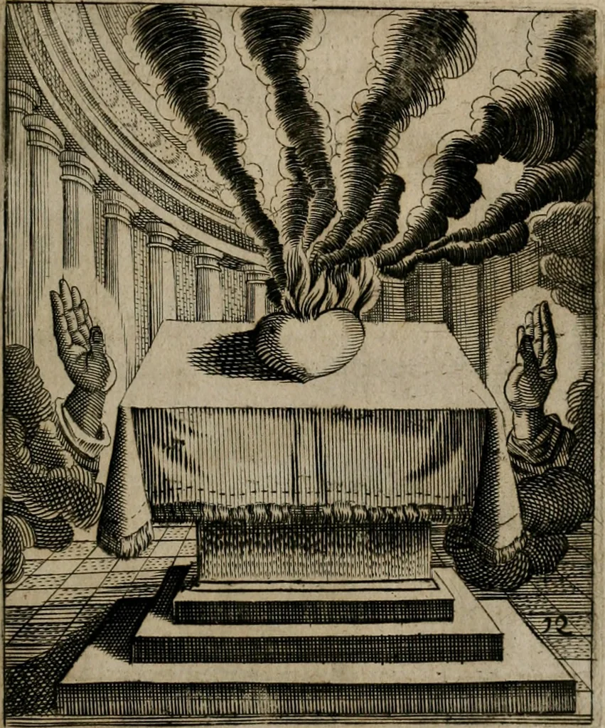 An illustration from Meditationes emblematicae de restaurata pace Germaniae = Sinnebilder von dem widergebrachten Teutschen Frieden, 1649, leaf 32