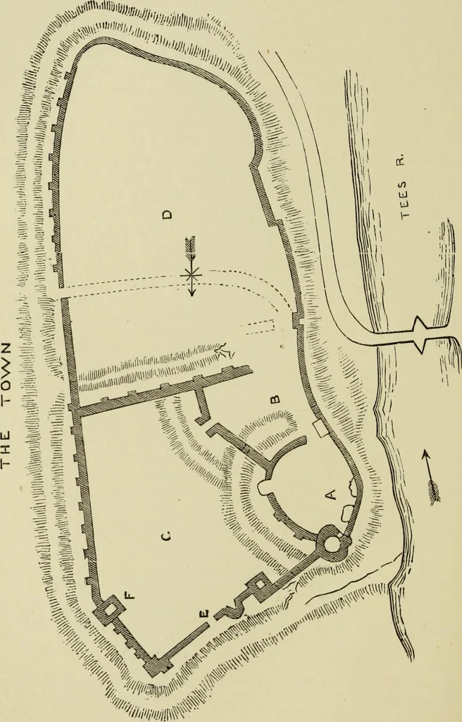 An illustration from Mediæval military architecture in England, 1884, leaf 221