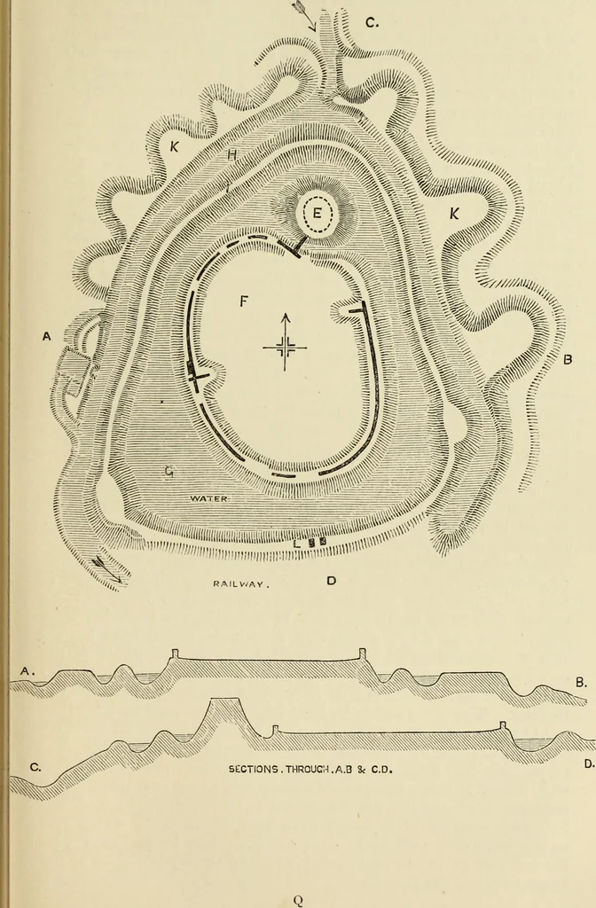 An illustration from Mediæval military architecture in England, 1884, leaf 240