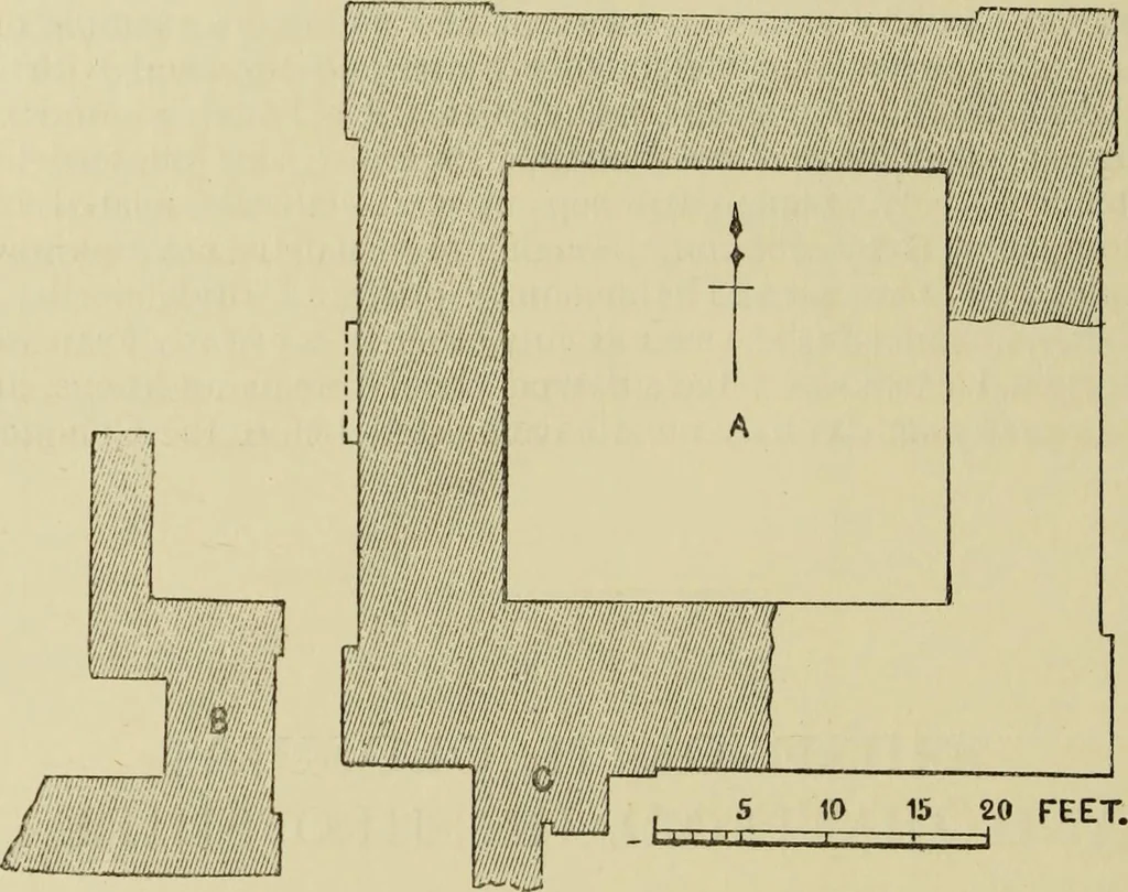An illustration from Mediæval military architecture in England, 1884, leaf 295