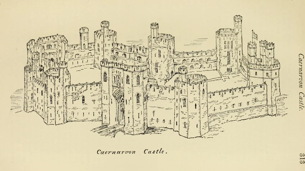 An illustration from Mediæval military architecture in England, 1884, leaf 336