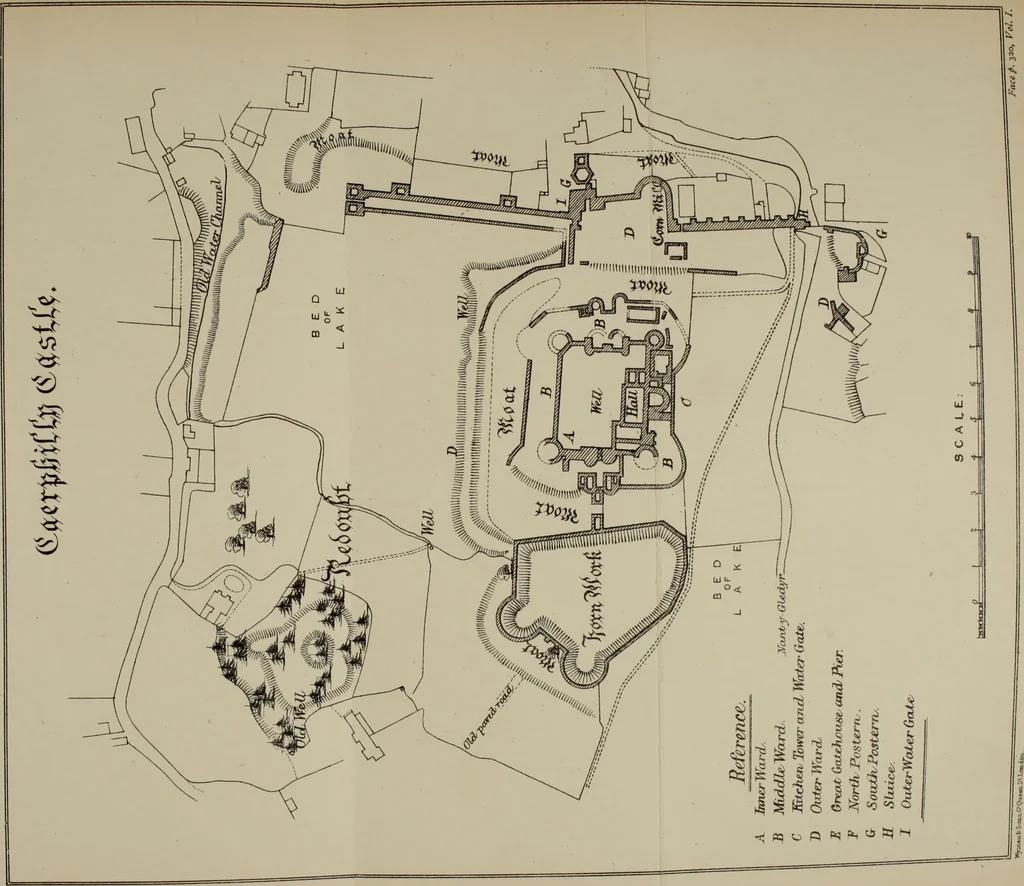 An illustration from Mediæval military architecture in England, 1884, leaf 344