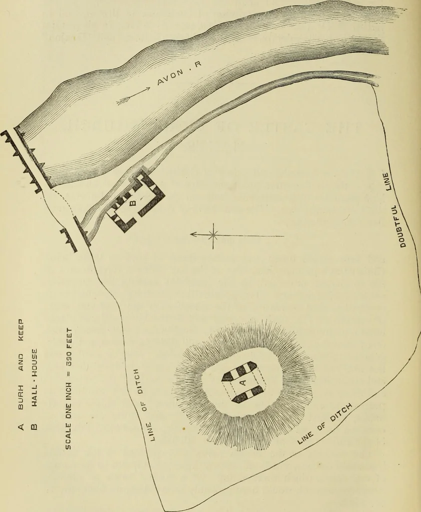 An illustration from Mediæval military architecture in England, 1884, leaf 415