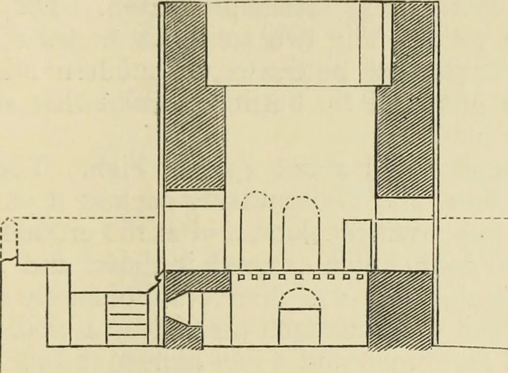 An illustration from Mediæval military architecture in England, 1884, leaf 428