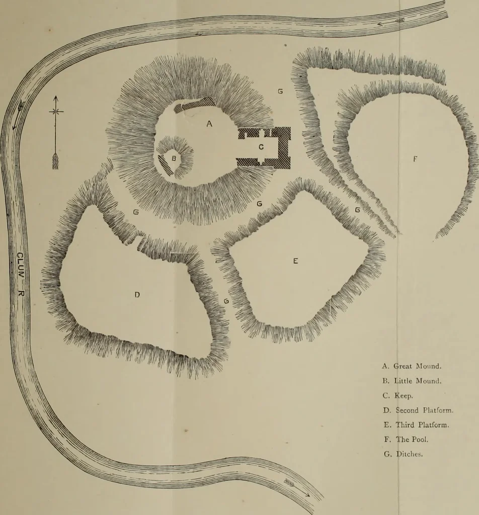 An illustration from Mediæval military architecture in England, 1884, leaf 434