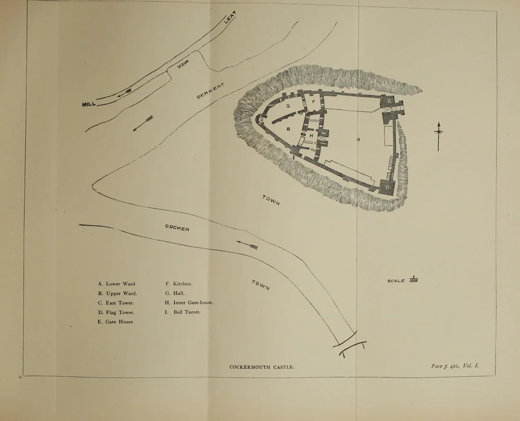 An illustration from Mediæval military architecture in England, 1884, leaf 442