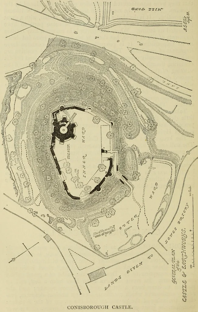 An illustration from Mediæval military architecture in England, 1884, leaf 467