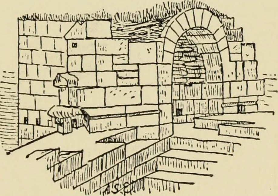 An illustration from Mediæval military architecture in England, 1884, leaf 488