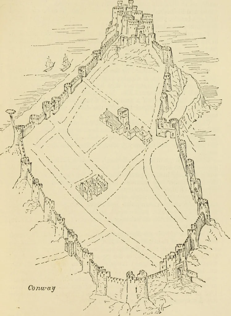 An illustration from Mediæval military architecture in England, 1884, leaf 504
