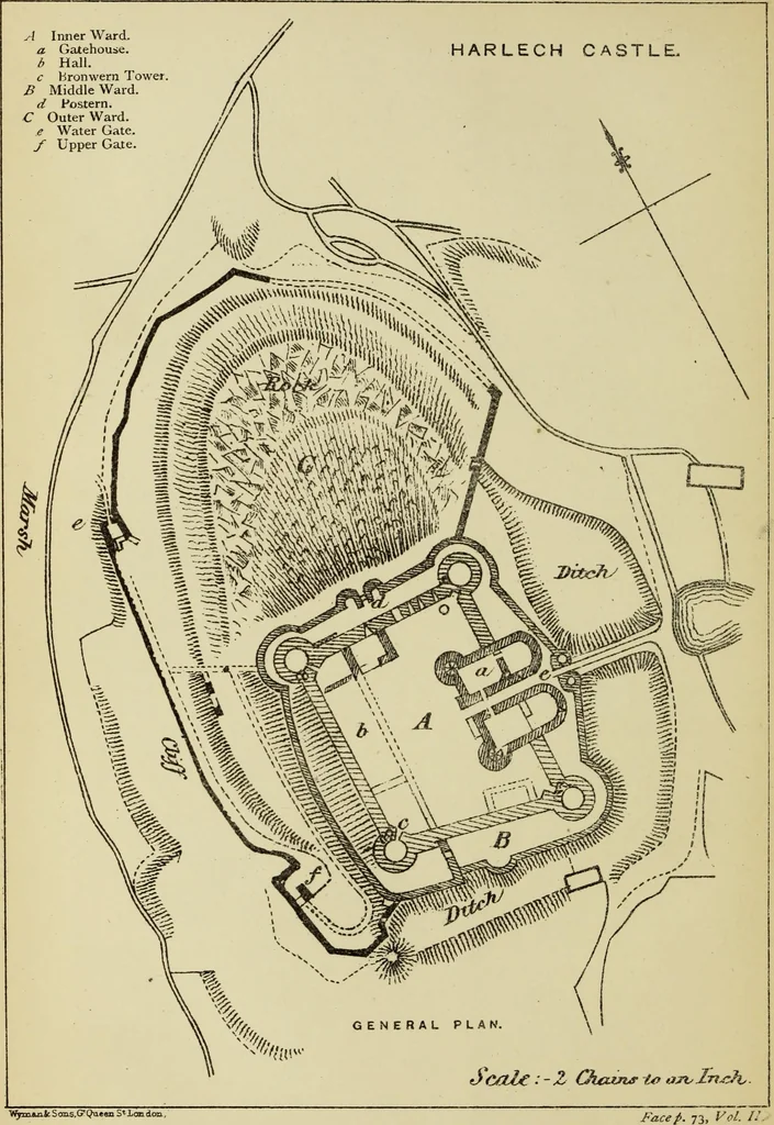 An illustration from Mediæval military architecture in England, 1884, leaf 107