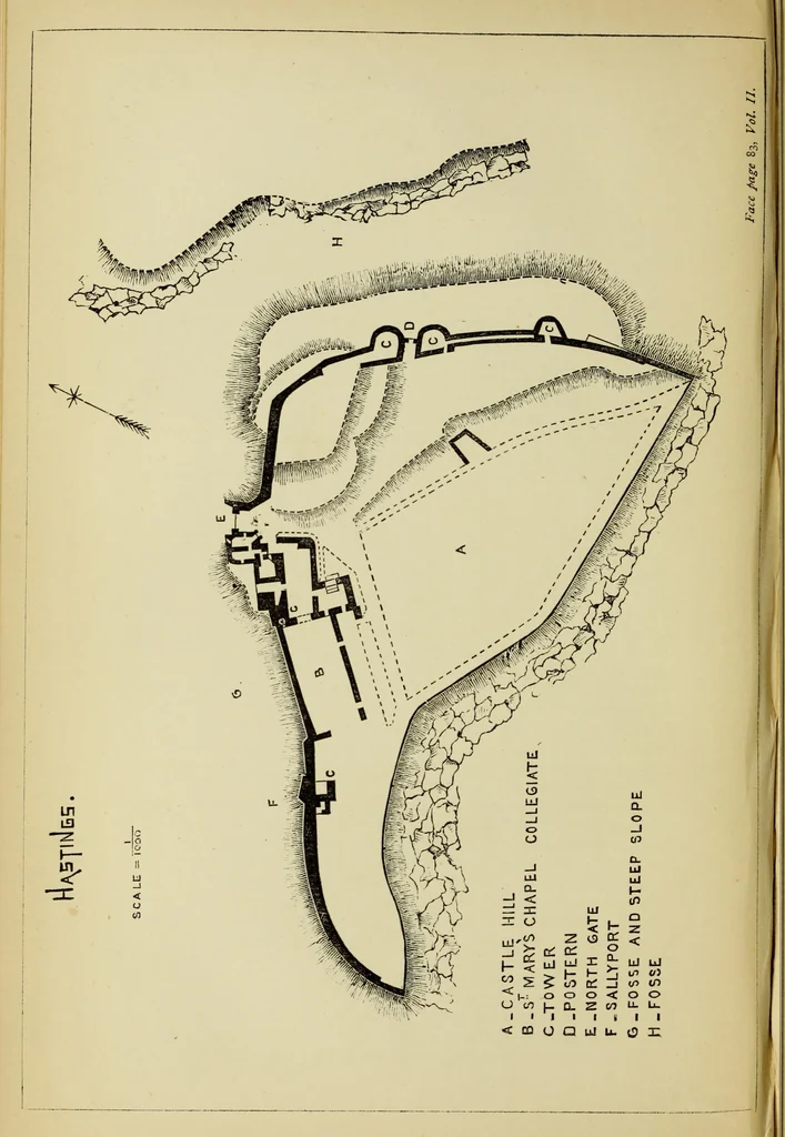 An illustration from Mediæval military architecture in England, 1884, leaf 119
