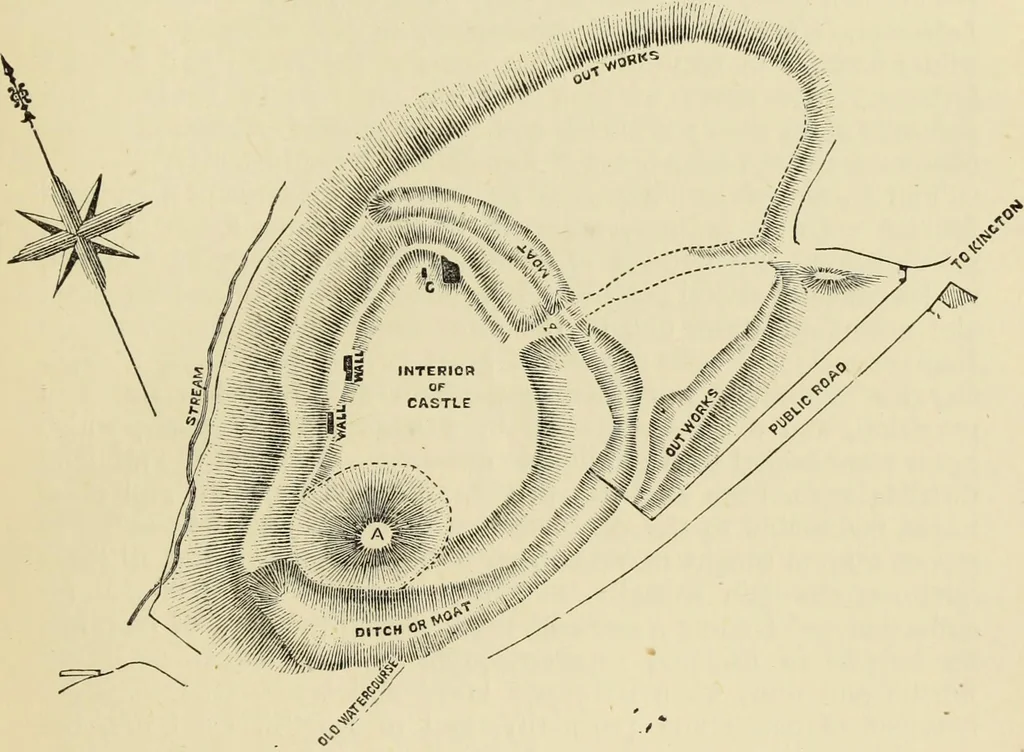 An illustration from Mediæval military architecture in England, 1884, leaf 166