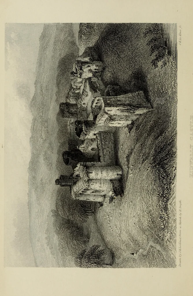 An illustration from Mediæval military architecture in England, 1884, leaf 195