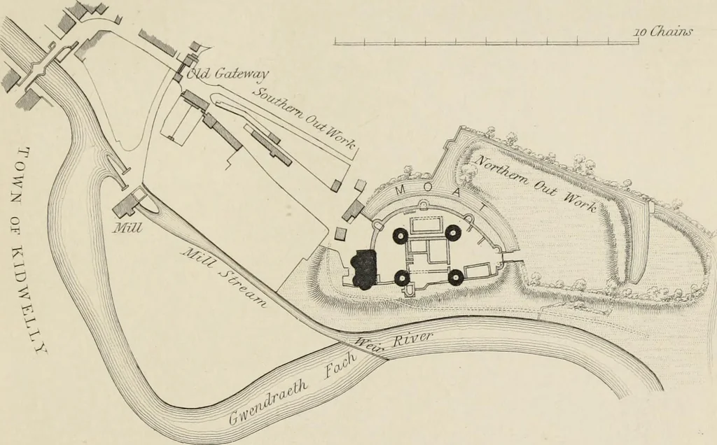 An illustration from Mediæval military architecture in England, 1884, leaf 198