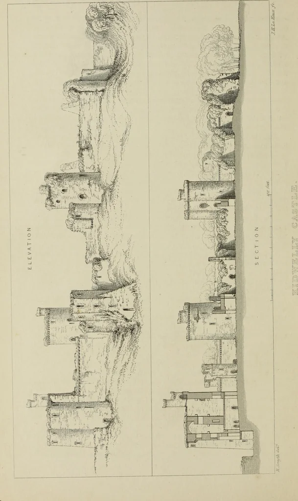 An illustration from Mediæval military architecture in England, 1884, leaf 209