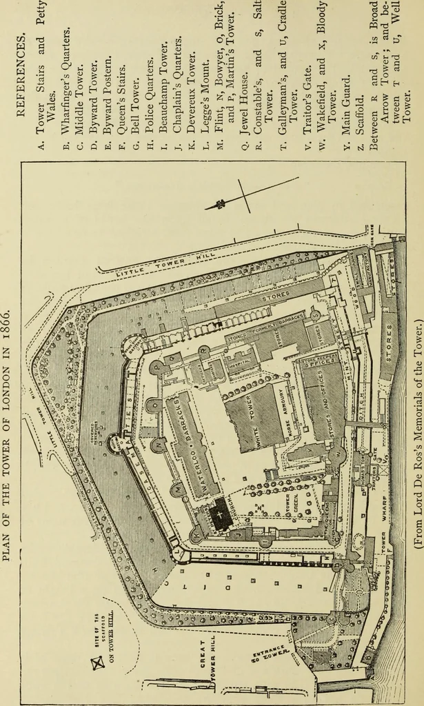 An illustration from Mediæval military architecture in England, 1884, leaf 265