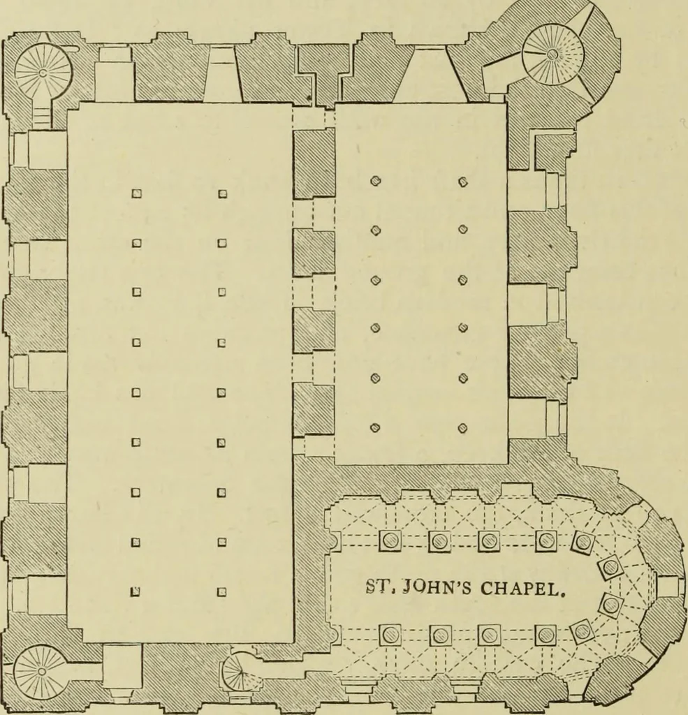 An illustration from Mediæval military architecture in England, 1884, leaf 269