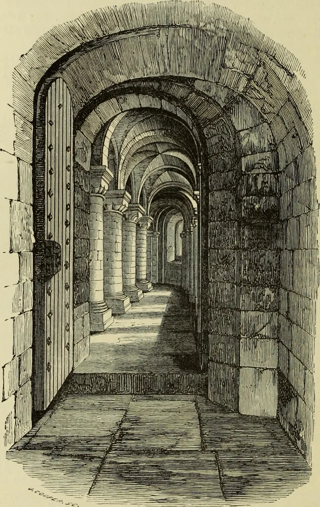 An illustration from Mediæval military architecture in England, 1884, leaf 271