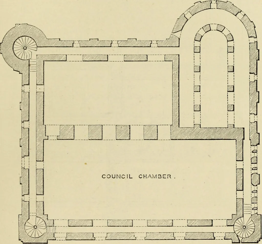 An illustration from Mediæval military architecture in England, 1884, leaf 272