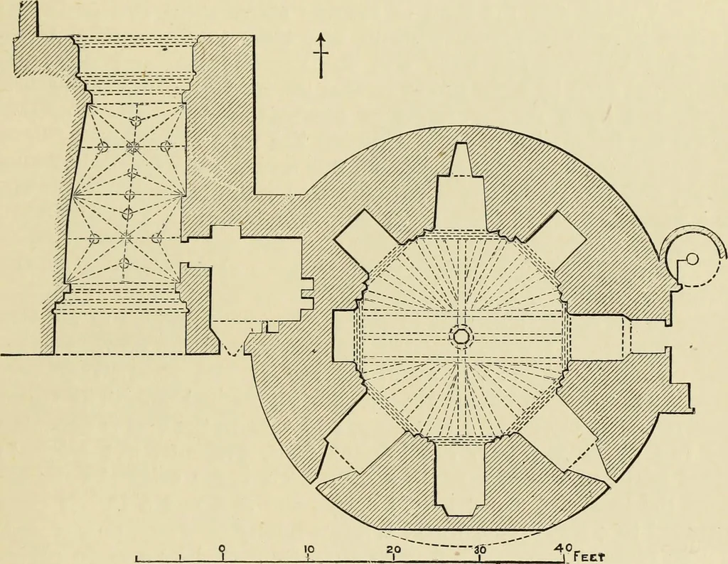 An illustration from Mediæval military architecture in England, 1884, leaf 280