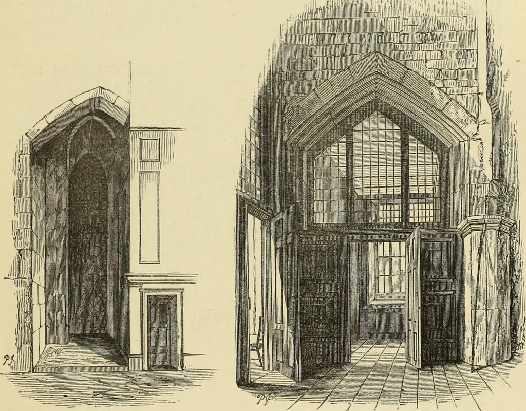 An illustration from Mediæval military architecture in England, 1884, leaf 282