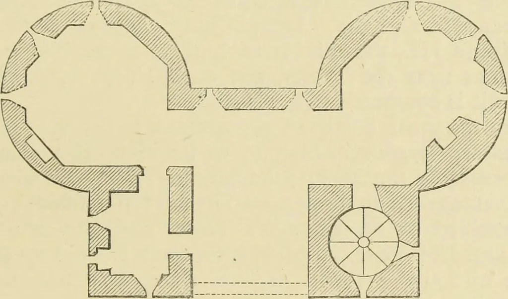 An illustration from Mediæval military architecture in England, 1884, leaf 308