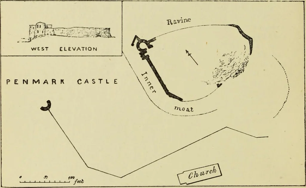 An illustration from Mediæval military architecture in England, 1884, leaf 431
