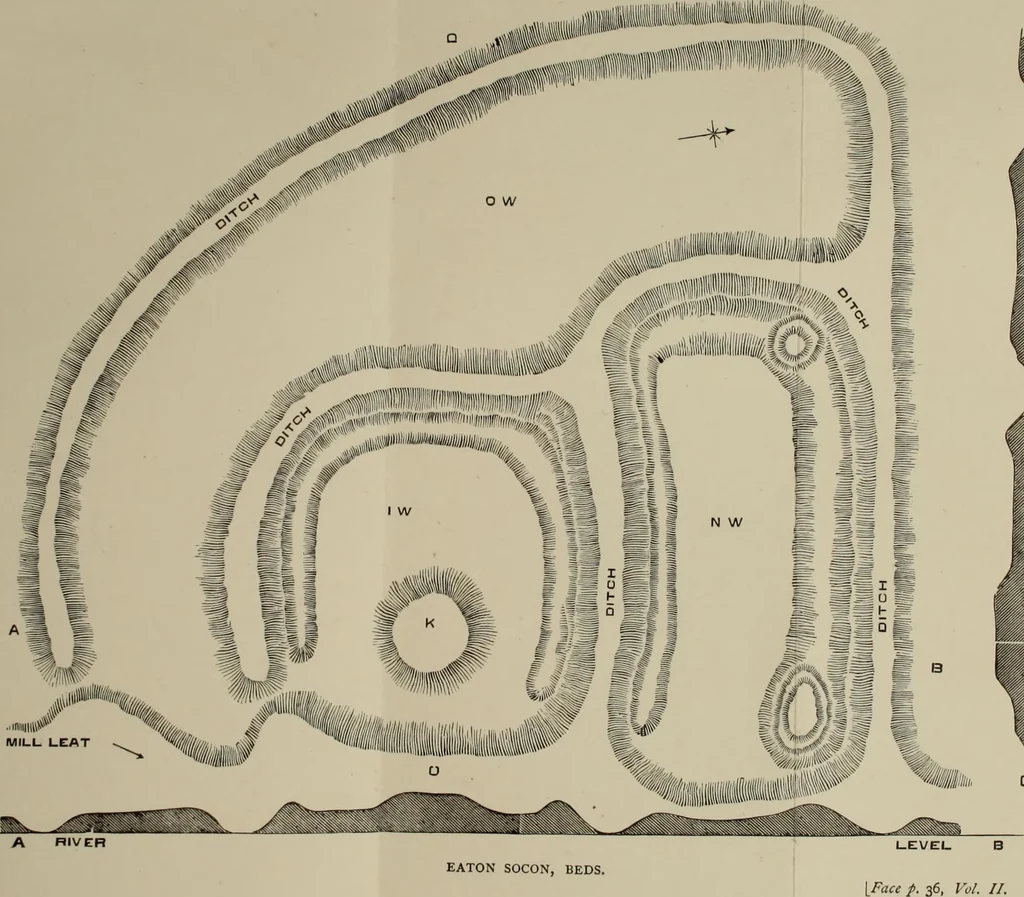 An illustration from Mediæval military architecture in England, 1884, leaf 60