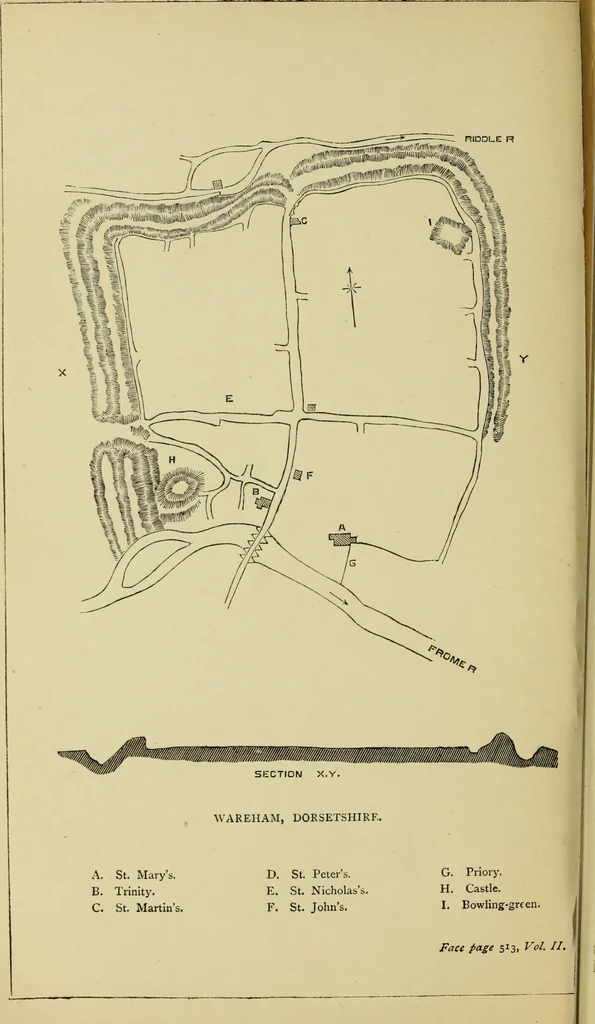 An illustration from Mediæval military architecture in England, 1884, leaf 619