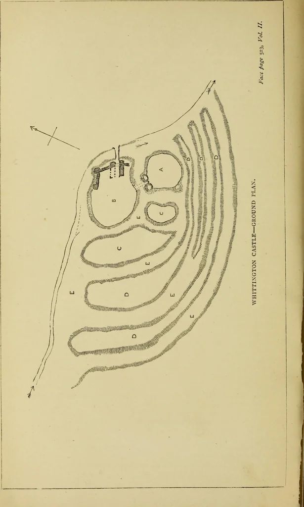 An illustration from Mediæval military architecture in England, 1884, leaf 633