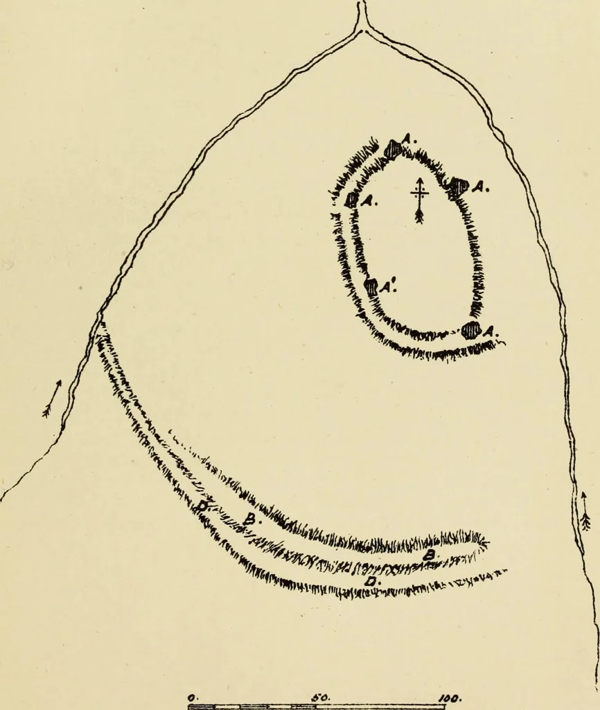 An illustration from Mediæval military architecture in England, 1884, leaf 74