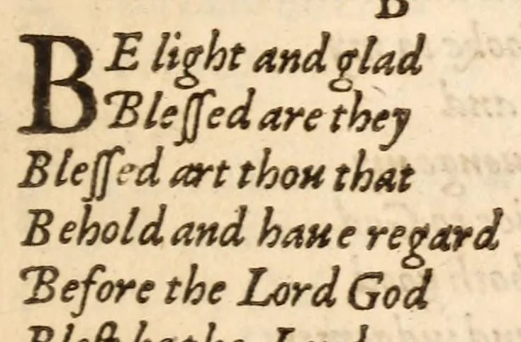 An illustration from The Whole booke of Psalmes collected into English meeter, 1618, leaf 525
